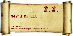 Mód Margit névjegykártya