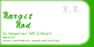 margit mod business card